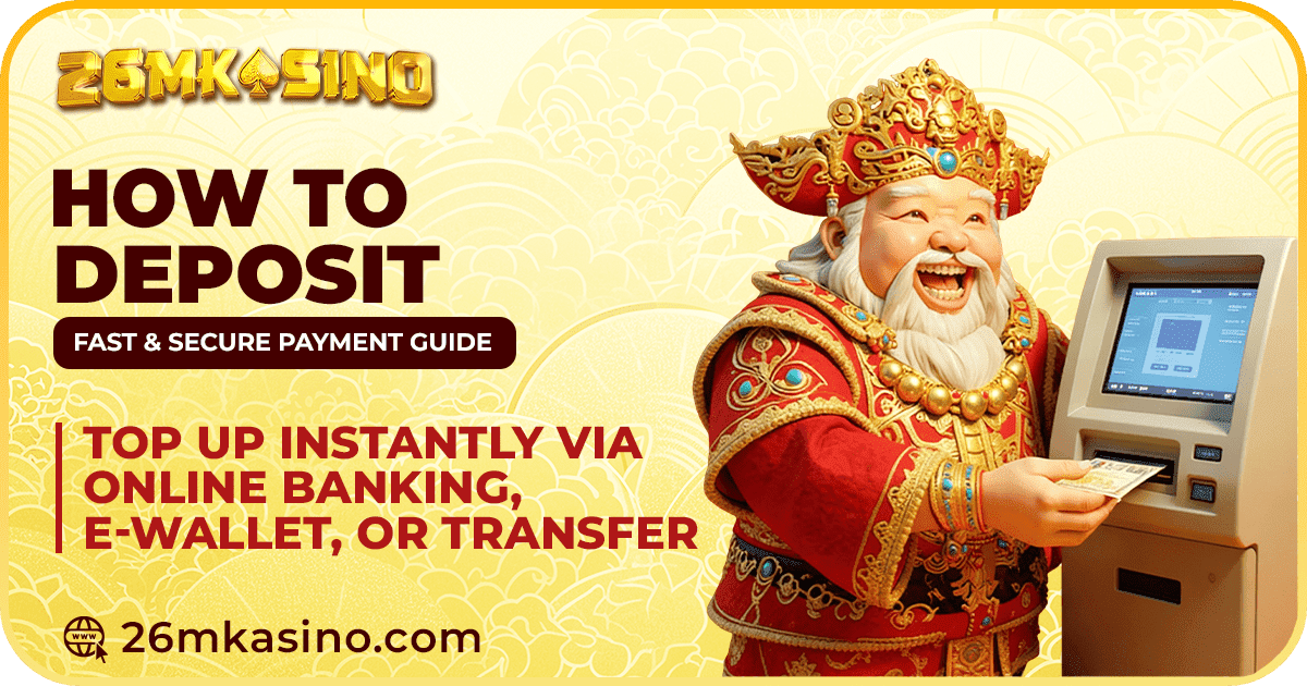 how to deposit 26mkasino